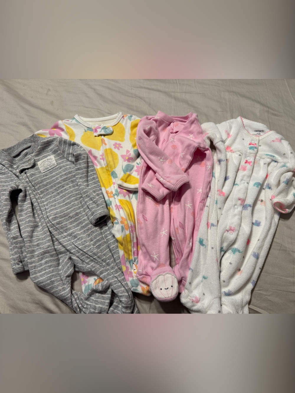 Baby Girl Newborn Size Onesie Lot
